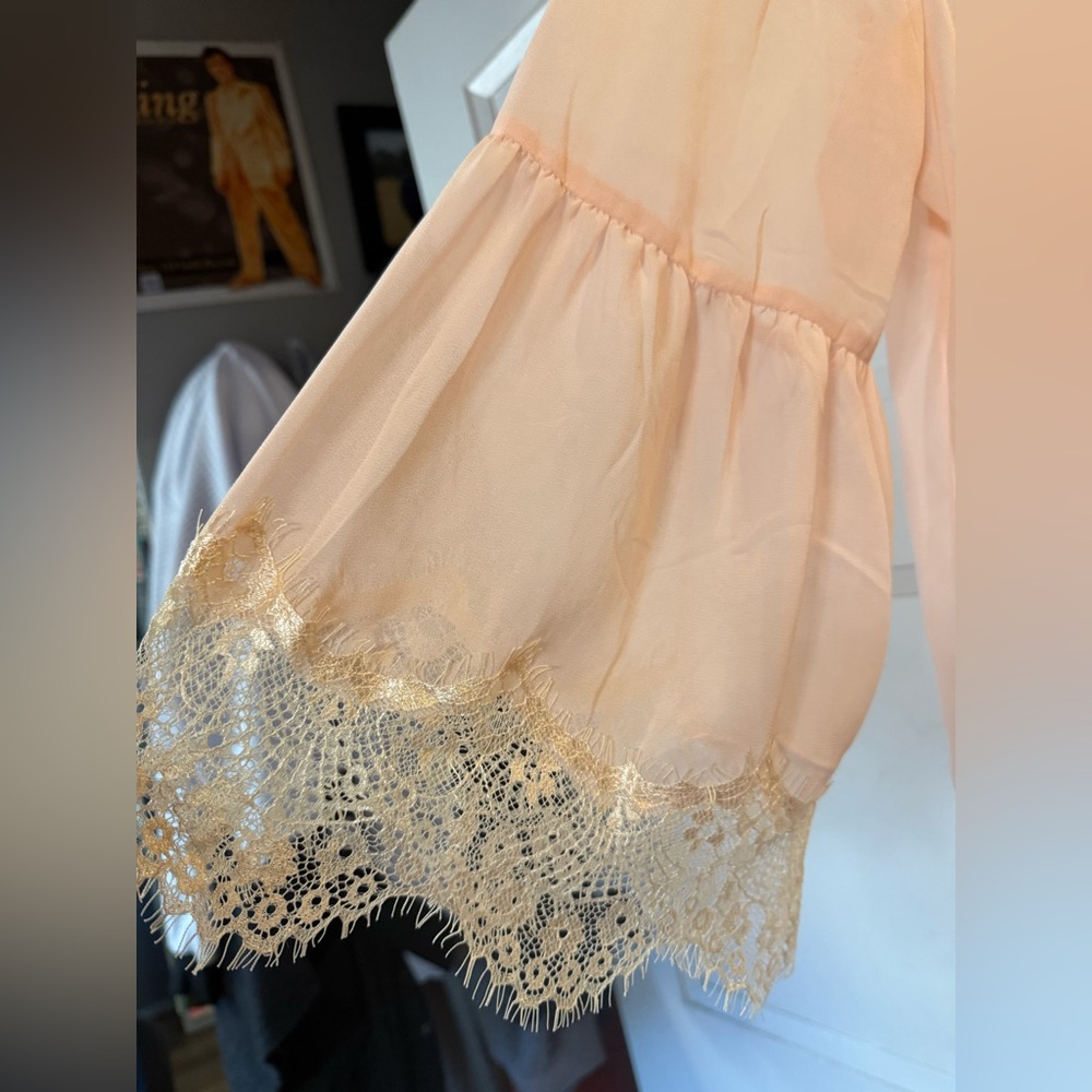Venus Women's Pink Lace Trim Blouse, comes with camisole. Brand new - Picture 3 of 11